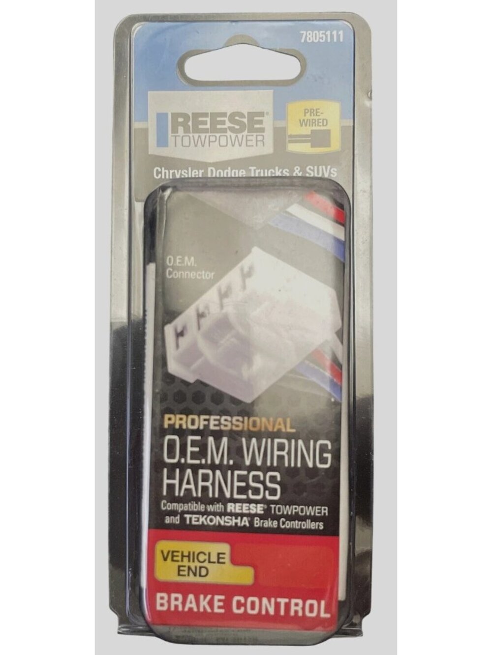 Reese Towpower # 7805111 Brake Control OEM Wiring Harness, Dodge Trucks & SUV’s
